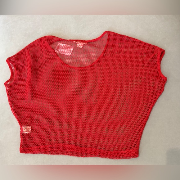 Staring at Stars Red Mesh Crop Top - Size S - NWT - Picture 12 of 12